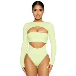 Naked Wardrobe Bandeau Butter Bodysuit